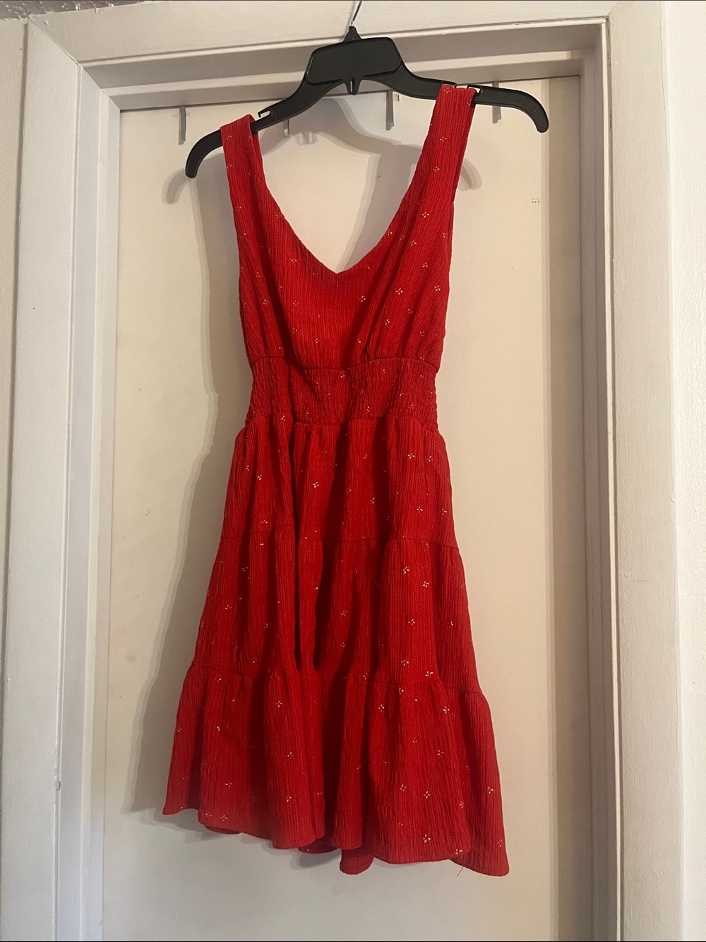 Mini red dress